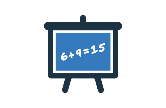 Education, Math, School Blackboard Icon: A Design Essential