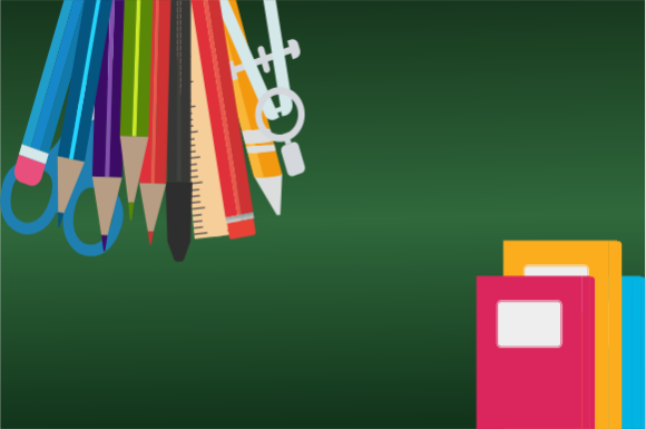 Elevating Academic Environments with High-Quality School Poster with Stationery Education Graphics