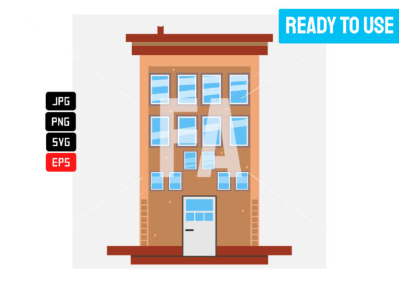 Flat Design of Building Modern City: A Practical Guide for Creators and Educators