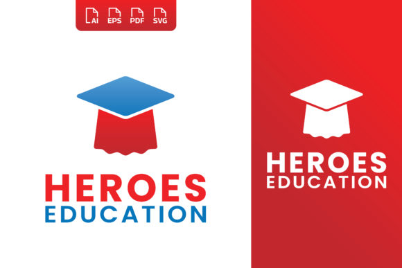 Hero Cloak & Graduation Cap Logo