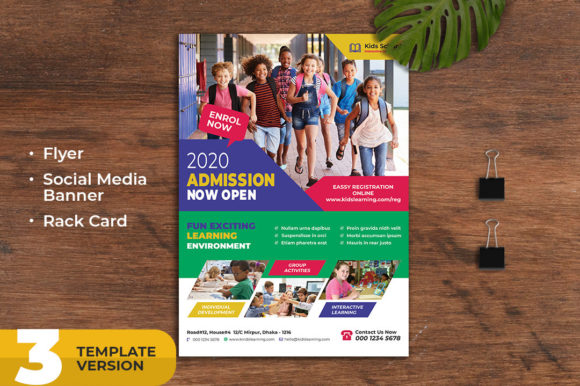 Kids School Admission Flyer Pack Guide