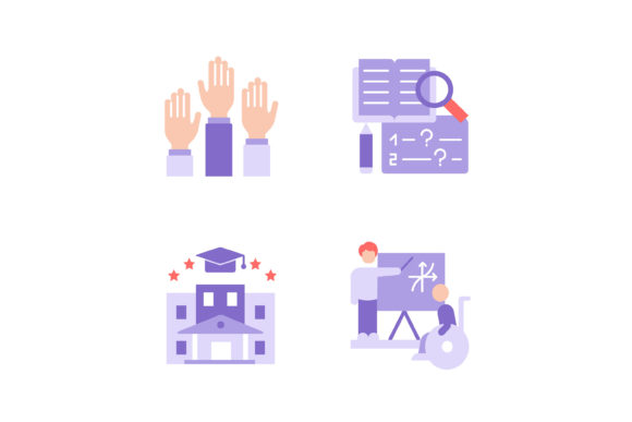 Learning Vector Flat Color Icon Set Guide
