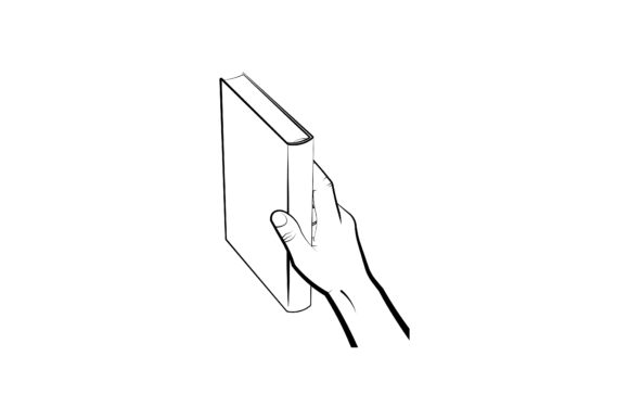 Man’s Hand Holds a Closed Book: A Visual Narrative