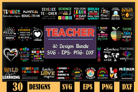 Unlocking Creativity with the TEACHER Bundle SVG 30 Designs