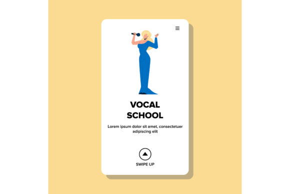 Vocal School Girl Student Performing